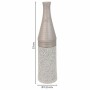 Vase Alexandra House Living Silver Ceramic 13 x 53 x 13 cm | Tienda24 Tienda24.eu