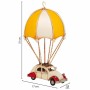 Figurine Décorative Alexandra House Living Jaune Fer ABS Ballon Voiture Parachute 17 x 31 x 18 cm | Tienda24 Tienda24.eu