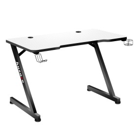 Desk Huzaro Hero 2.5 White Black Aluminium 120 x 60 cm by Huzaro, Computer desks and tables - Ref: S9114387, Price: 81,69 €, ...