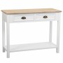 Konsolentisch mit Schubladen Alexandra House Living Weiß Braun Zinklegierung Holz MDF 40 x 78 x 100 cm | Tienda24 Tienda24.eu