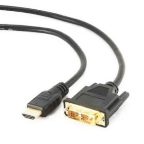 Câble HDMI vers DVI GEMBIRD 1.8m, HDMI/DVI, M/M 1,8 m Noir 1,8 m de GEMBIRD, Câbles DVI - Réf : S9114979, Prix : 4,65 €, Remi...