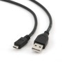 USB Cable to micro USB GEMBIRD 1.8m USB 2.0 A/Micro-B M (3 m) Black 1,8 m (1 Unit) | Tienda24 - Global Online Shop Tienda24.eu