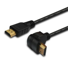 Cable HDMI Savio CL-04 En ángulo Negro 1,5 m de Savio, Cables HDMI - Ref: S9115046, Precio: 3,94 €, Descuento: %