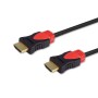 Cable HDMI Savio CL-95 Negro Rojo 1,5 m | Tienda24 - Global Online Shop Tienda24.eu