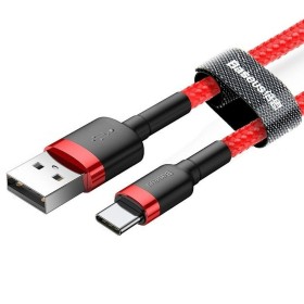 Câble USB A vers USB C Baseus Cafule Rouge 24 2 m de Baseus, Câbles USB - Réf : S9115149, Prix : 6,04 €, Remise : %