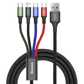 USB Cable to Micro USB, USB-C and Lightning Baseus CA1T4-B01 Black 1,2 m by Baseus, USB Cables - Ref: S9115152, Price: 9,81 €...