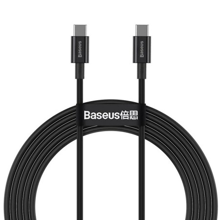 Cabo USB C Baseus Superior Preto 1 m | Tienda24 - Global Online Shop Tienda24.eu