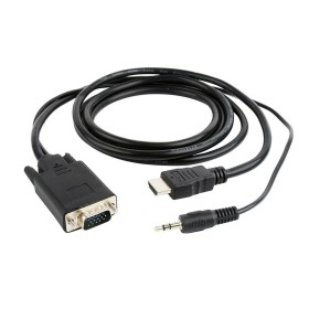 Adaptador VGA a HDMI con Audio GEMBIRD A-HDMI-VGA-03-6 Negro 1,8 m de GEMBIRD, Cables VGA - Ref: S9115205, Precio: 9,37 €, De...