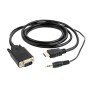 VGA to HDMI Adapter with Audio GEMBIRD A-HDMI-VGA-03-10 Black 3 m | Tienda24 - Global Online Shop Tienda24.eu