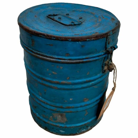 Decorative canister Alexandra House Living Blue Iron Traditional style 18 x 23 x 18 cm by Alexandra House Living, Lidded Stor...