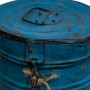 Decorative canister Alexandra House Living Blue Iron Traditional style 18 x 23 x 18 cm by Alexandra House Living, Lidded Stor...