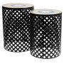 Flower Pot Stand Alexandra House Living Black Iron Tile 38 x 50 x 38 cm 2 Pieces | Tienda24 Tienda24.eu