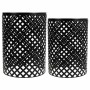 Flower Pot Stand Alexandra House Living Black Iron Tile 38 x 50 x 38 cm 2 Pieces | Tienda24 Tienda24.eu