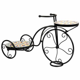 Suporte para Vasos Alexandra House Living Preto Ferro Azulejo Biciclet