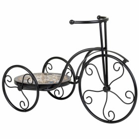 Suporte para Vasos Alexandra House Living Preto Ferro Azulejo Biciclet