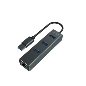 Hub USB 4 Ports Savio AK-58 Ethernet (RJ-45) Gris de Savio, Hubs USB - Réf : S9115465, Prix : 22,60 €, Remise : %