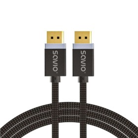 DisplayPort Cable Savio CL-166 Black 2 m by Savio, DisplayPort Cables - Ref: S9115471, Price: 9,64 €, Discount: %