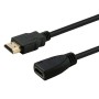 HDMI to HDMI Cable Savio CL-132 Black 1 m | Tienda24 - Global Online Shop Tienda24.eu