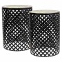 Flower Pot Stand Alexandra House Living Black Iron Tile 38 x 50 x 38 cm 2 Pieces | Tienda24 Tienda24.eu