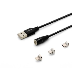 Câble USB vers Lightning Savio CL-155 Noir 2 m de Savio, Câbles USB - Réf : S9115497, Prix : 8,49 €, Remise : %