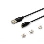 Cavo USB a Lightning Savio CL-155 Nero 2 m | Tienda24 - Global Online Shop Tienda24.eu