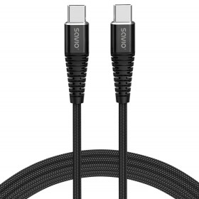 Câble USB C Savio CL-160 Noir 2 m de Savio, Câbles USB - Réf : S9115499, Prix : 8,85 €, Remise : %