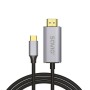 USB-C-zu-HDMI-Adapter Savio CL-171 Silberfarben 2 m | Tienda24 - Global Online Shop Tienda24.eu