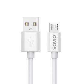 USB Cable to micro USB Savio CL-167 White 3 m by Savio, USB Cables - Ref: S9115502, Price: 6,22 €, Discount: %