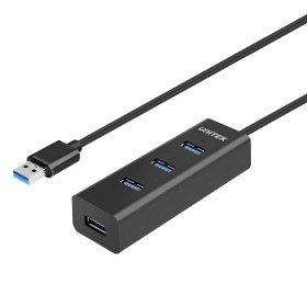 Hub USB 4 Ports Unitek Y-3089 Noir de Unitek, Hubs USB - Réf : S9115526, Prix : 15,27 €, Remise : %