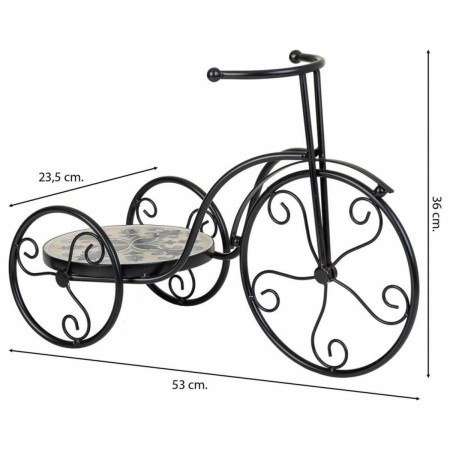 Blumentopfhalter Alexandra House Living Schwarz Eisen Kachel Fahrrad 23 x 36 x 53 cm | Tienda24 Tienda24.eu