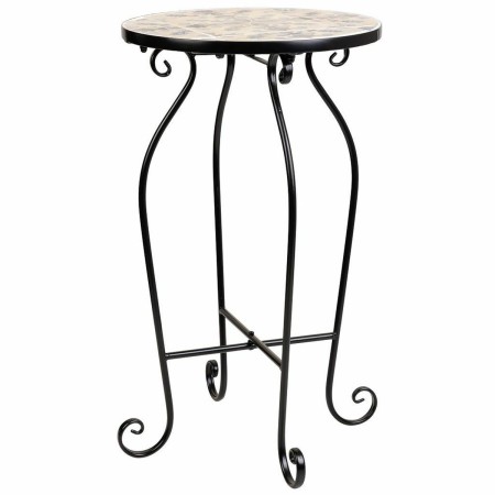 Flower Pot Stand Alexandra House Living Black Iron Tile 35 x 60 x 35 cm | Tienda24 Tienda24.eu