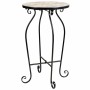 Flower Pot Stand Alexandra House Living Black Iron Tile 35 x 60 x 35 cm | Tienda24 Tienda24.eu