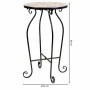 Flower Pot Stand Alexandra House Living Black Iron Tile 35 x 60 x 35 cm | Tienda24 Tienda24.eu