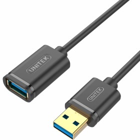 Cable USB Unitek Y-C457GBK Macho/Hembra Negro 1 m de Unitek, Cables USB - Ref: S9115529, Precio: 6,27 €, Descuento: %