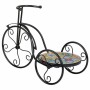 Suporte para Vasos Alexandra House Living Preto Ferro Azulejo Bicicleta 23 x 36 x 53 cm | Tienda24 Tienda24.eu