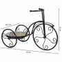 Flower Pot Stand Alexandra House Living Black Iron Tile Bicycle 23 x 36 x 53 cm | Tienda24 Tienda24.eu