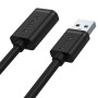 USB Cable Unitek Y-C450GBK Male Plug/Socket Black 2 m | Tienda24 - Global Online Shop Tienda24.eu