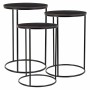 Set of 2 tables Alexandra House Living Black Iron MDF Wood 39 x 57 x 39 cm | Tienda24 Tienda24.eu