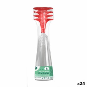 Copas de cava reutilizables Algon Rojo 24 Unidades 150 ml (4