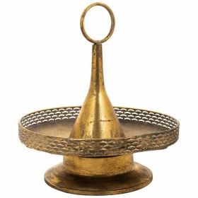 Centerpiece 25 x 25 x 16,5 cm Golden Green Iron | Tienda24 Tienda24.eu