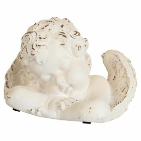 Figurine Décorative Alexandra House Living Blanc Doré Plastique Lion Couronne 17 x 23 x 29 cm | Tienda24 Tienda24.eu