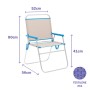 Folding Chair Marbueno Blue Beige 52 x 80 x 56 cm by Marbueno, Folding Chairs - Ref: D1400031, Price: 26,08 €, Discount: %