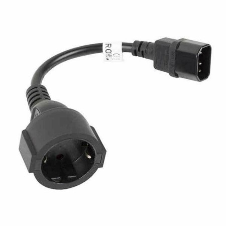 Cabo de Alimentação Lanberg CA-C14E-10CC-0018-BK Preto 20 cm de Lanberg, Cabos HDMI - Ref: S9117890, Preço: 5,18 €, Desconto: %