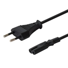 Cable de Alimentación Savio CL-105 Negro 2-pin C7 3 m de Savio, Cables - Ref: S9117897, Precio: 4,15 €, Descuento: %