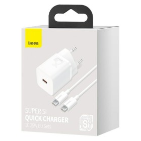 Wall Charger Baseus Super Si White 25 W by Baseus, Chargers - Ref: S9117969, Price: 18,37 €, Discount: %