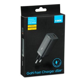 Wall Charger Ibox ILUC65B Black 65 W by Ibox, Chargers - Ref: S9118001, Price: 34,07 €, Discount: %