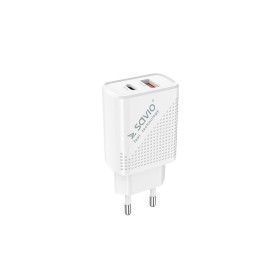 Cargador de Pared Savio LA-04 Blanco 18 W de Savio, Cargadores - Ref: S9118042, Precio: 9,93 €, Descuento: %