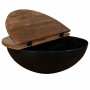 Table Basse Alexandra House Living Noir Fer Bois de manguier 86 x 30 x 86 cm | Tienda24 Tienda24.eu