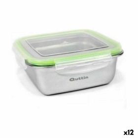 Hermetic Lunch Box Quttin Squared Stainless steel 750 ml 15 x