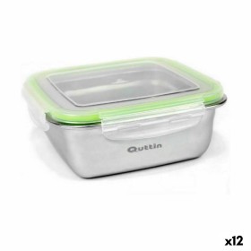 Hermetic Lunch Box Quttin Squared Stainless steel 1,2 L 18 x 18